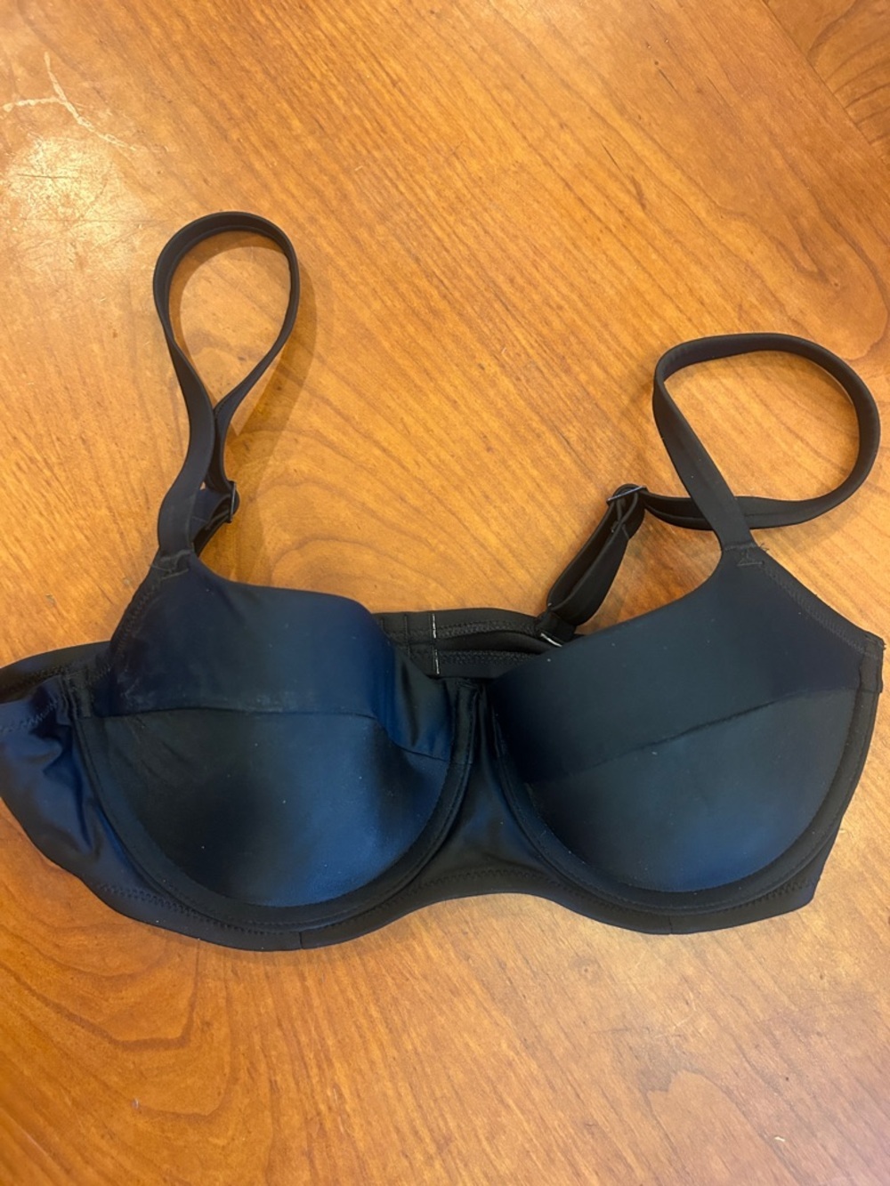 Aerie Lightly Lined Underwire Bikini Top Black 36C